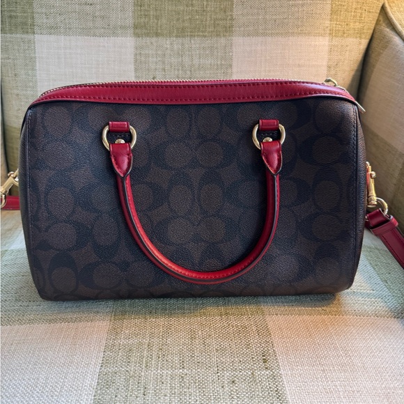 Coach Rowen Satchel Bag in Signature Canvas - Picture 4 of 7